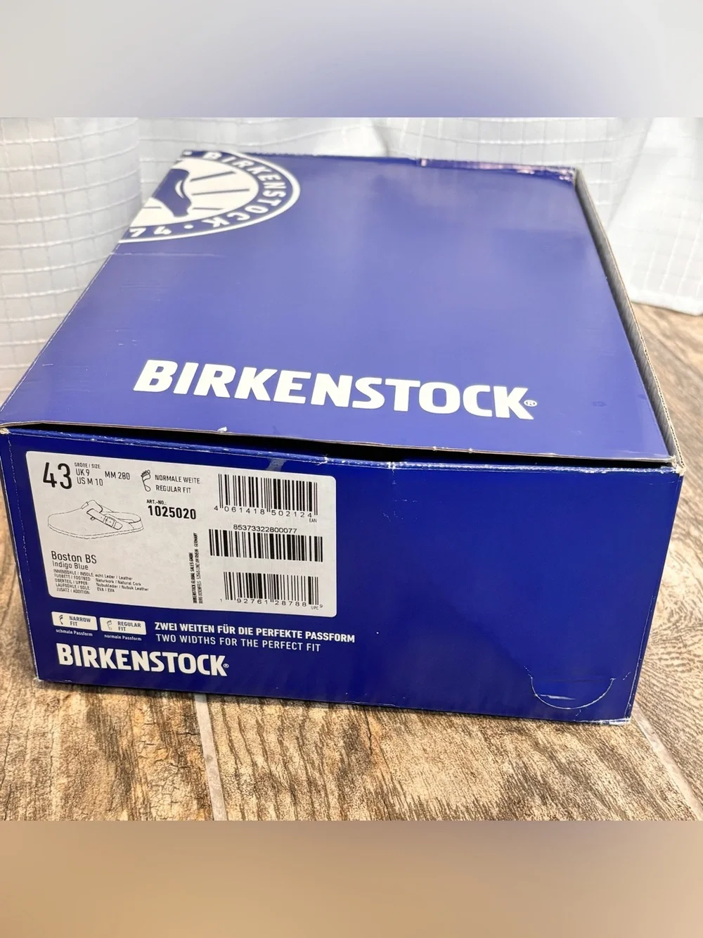 Birkenstock Boston Clog Indigo Blue EU 43 Mens 10